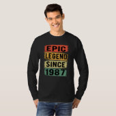38歳Bday 1987エピックレジェンド38誕生日 Tシャツ (正面フル)