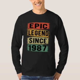 38歳Bday 1987エピックレジェンド38誕生日 Tシャツ
