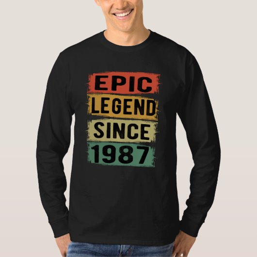 38歳Bday 1987エピックレジェンド38誕生日 Tシャツ (正面)