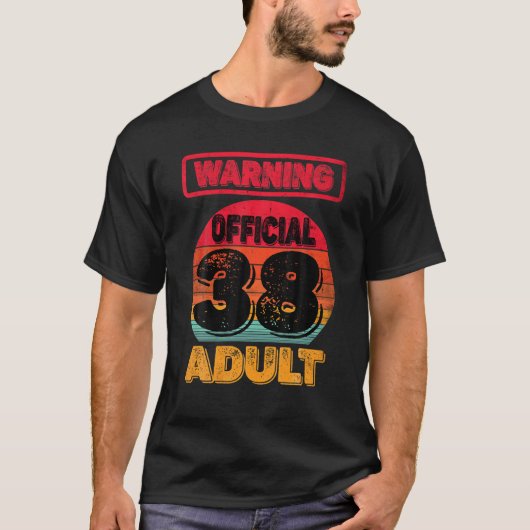 38番目の誕生日レトロ遭難ヴィンテージ1984 38Yrs Ol Tシャツ (正面)
