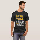 38誕生日ギフト38歳素晴らしApriから Tシャツ (正面フル)