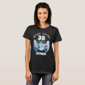38誕生日ゲーマー次レベル38ゲーミングコントローラー Tシャツ (正面フル)