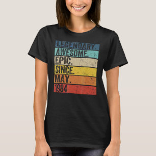 38誕生日伝説的素晴らし叙事詩1985月から Tシャツ
