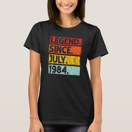 38誕生日伝説1984年7月以来38歳 Tシャツ (正面)