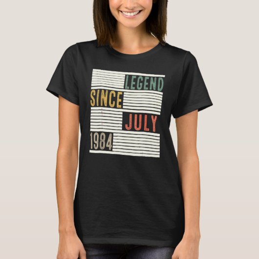38誕生日伝説1984年7月以来38歳 Tシャツ (正面)