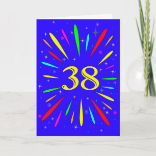 38誕生日爆破カード カード