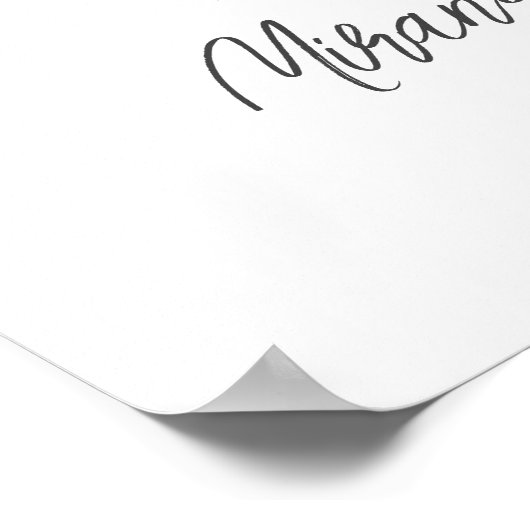 38誕生日第38カスタム号写真コラージュ ポスター (角)