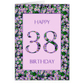 38誕生日紫デイジー (正面)