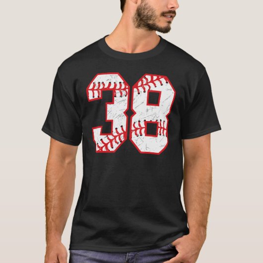 38誕生日野球テーマデイパーティーお祝い Tシャツ (正面)