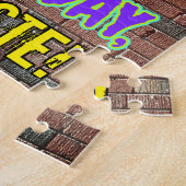 38誕生日～おもしろい、アーバングラフィティインスパイアルック ジグソーパズル (側面)