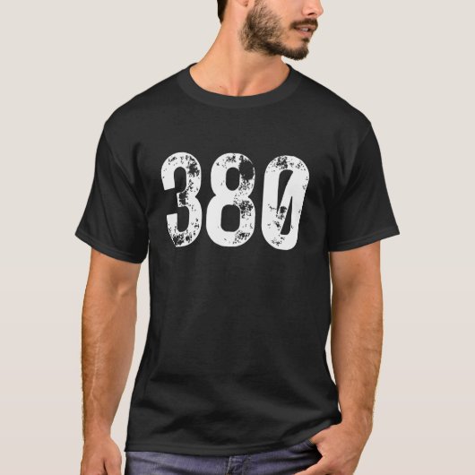 380エリアコードコロンバスOH携帯電話エリアCo Tシャツ (正面)