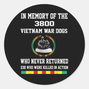 3800ベトナム戦争犬の記憶の中で ラウンドシール