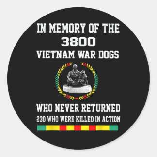 3800ベトナム戦争犬の記憶の中で ラウンドシール