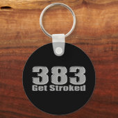 383のストーカーに乗る キーホルダー (正面)