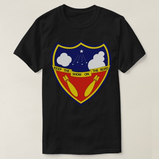 384th Bomb Group wo Txt X Tシャツ (デザイン正面)