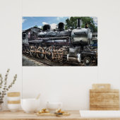 385 - ボールドウィン 2-8-0 Consolidation蒸気機関車 ポスター (キッチン)