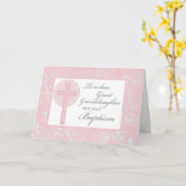 3878洗礼素晴らしいGrandaughter カード (黄色い花)