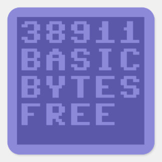 38911 BASIC BYTES FREE (Commodore 64) スクエアシール