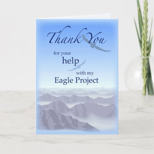 3898 Thank You Eagle Project サンキューカード (正面)