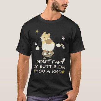 38 おならじゃないよ お尻がキスしたの コーギー Tシャツ
