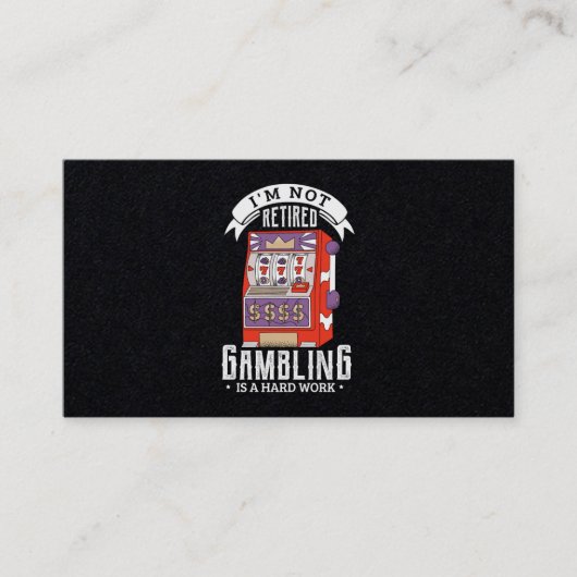 38.イムは退職した賭博ではない懸命の仕事退職した 名刺 (正面)