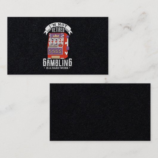 38.イムは退職した賭博ではない懸命の仕事退職した 名刺 (正面/裏面)
