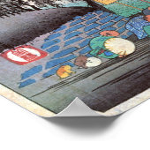 38. 藤川宿, 広重 ポスター (角)