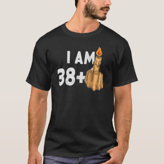 38+1中指39番誕生日挑発的 Tシャツ