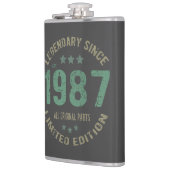 38 Year Old Bday 1987 Legend 38th Birthday Gift フラスク (左)