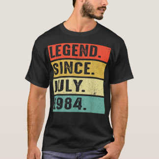 38 Years Old Legend Since July 1984 38th Birthday Tシャツ