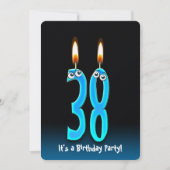 38thバースデーパーティー招待状 招待状 (正面)