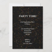 38th Birthday Partyへの招待の追加 招待状 (裏面)