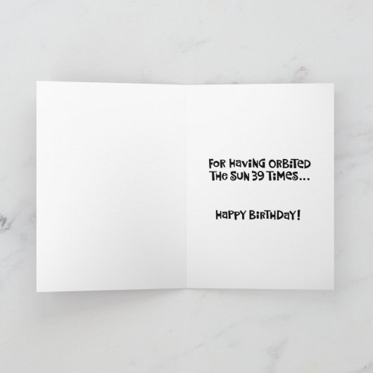 39おもしろい誕生日 カード (内部)