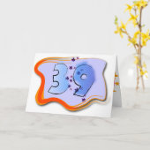 39および保持誕生日カード カード (黄色い花)