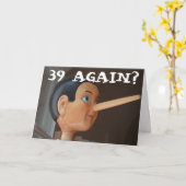 39か?丘おもしろいの誕生日カード カード (黄色い花)