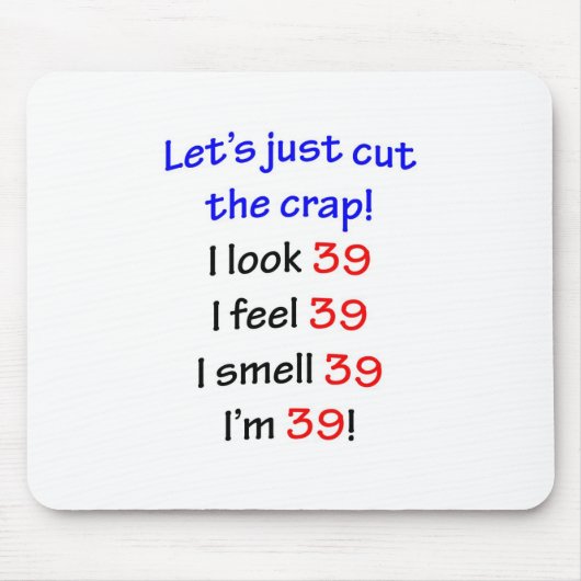 39がらくたを切ろう マウスパッド (正面)