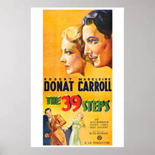 39のステップ-ヴィンテージの映画のポスター ポスター