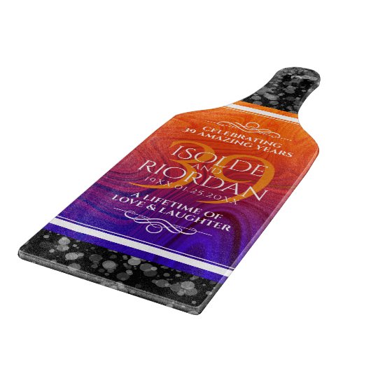 39エレガントth Agateの結婚記念日お祝い カッティングボード (角)