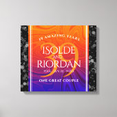 39エレガントth Agateの結婚記念日お祝い キャンバスプリント (正面)