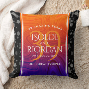 39エレガントth Agateの結婚記念日お祝い クッション