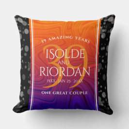 39エレガントth Agateの結婚記念日お祝い クッション