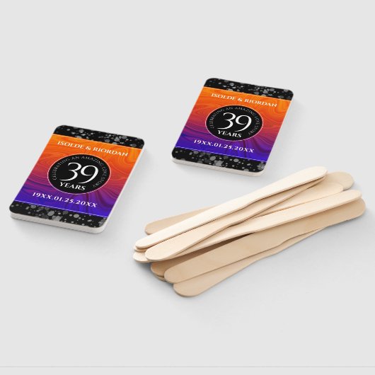 39エレガントth Agateの結婚記念日お祝い ハンドファン (組立なし)