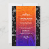 39エレガントth Agateの結婚記念日お祝い 招待状 (裏面)