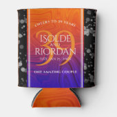 39エレガントth Agateの結婚記念日お祝い 缶クーラー (正面)