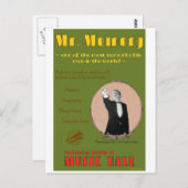 39ステップ：広告のPoster for Mr. Memory ポストカード (正面/裏面)