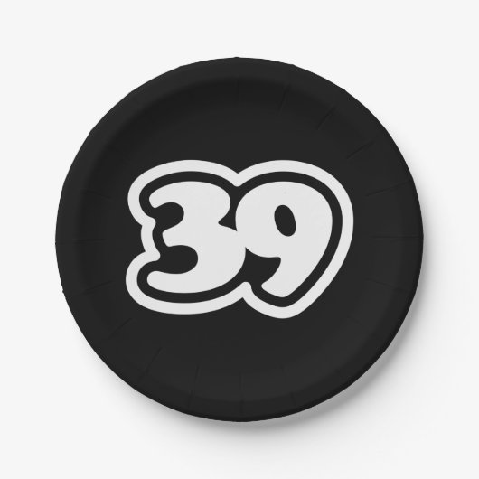 39スラング日本の三休 ペーパープレート (正面)