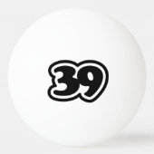 39スラング日本の三休 卓球ボール (裏面)