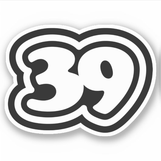 39スラング日本の三級ステッカー シール (正面)