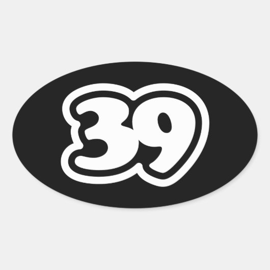 39スラング日本の三級楕円シール 楕円形シール (正面)