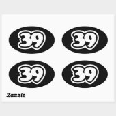 39スラング日本の三級楕円シール 楕円形シール (シート)